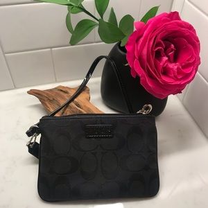 Black Coach Wristlet
